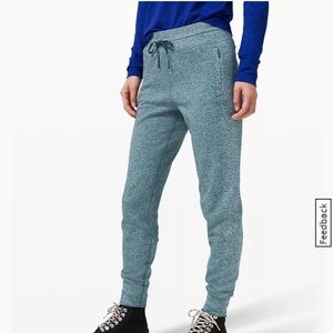 Lululemon engineered warmth jogger.